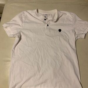 White Short Sleeve Polo Shirt